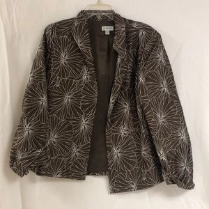 Austin Reed Brown Blazer with White Stitching